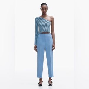 ZARA WOMAN Never worn HIGH-WAISTED PANTS COLOR: BLUE